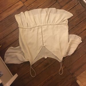 White off shoulder top